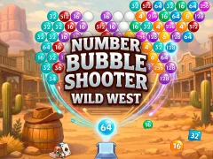 Gêm Number Bubble Shooter Wild West ar-lein