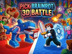 Gêm Pick Brainrot: 3D Battle ar-lein