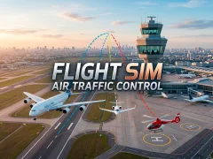 Gêm Flight Sim Air Traffic control ar-lein