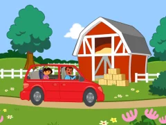 Gêm Dora The explorer Dora's Ride-Along Animal Photo Adventure ar-lein