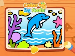 Gêm Color By Code: Dolphin ar-lein