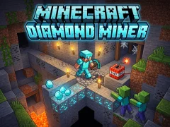 Gêm Minecraft Diamond Miner ar-lein