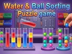 Gêm Water & Ball Sorting Puzzle game ar-lein