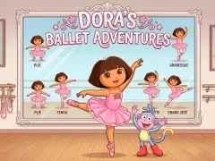Gêm Dora's Ballet Adventures ar-lein