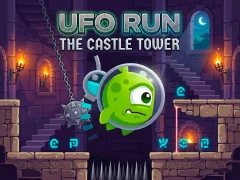 Gêm Ufo Run The castle tower ar-lein