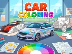 Gêm Car Coloring ar-lein