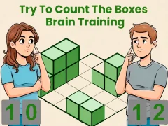 Gêm Try To Count The Boxes Brain Training ar-lein