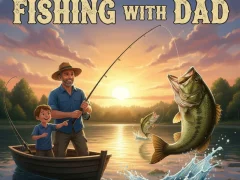 Gêm Fishing with Dad ar-lein