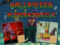 Gêm Halloween Sliding Puzzle ar-lein
