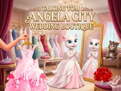 Gêm Talking Tom Angela City Wedding Boutique ar-lein