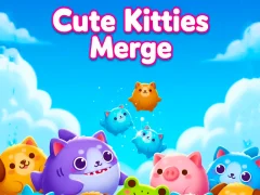 Gêm Cute Kitties Merge ar-lein