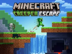 Gêm Minecraft Creeper Escape ar-lein
