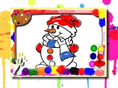 Gêm Winter Coloring Book ar-lein