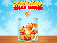 Gêm Capybara Xmas Merge ar-lein