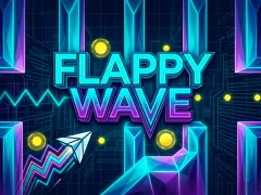 Gêm Flappy Wave ar-lein