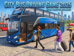 Gêm City Bus Driving Game 2025 ar-lein