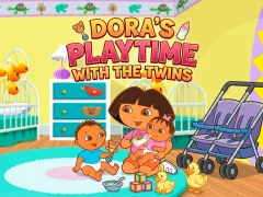 Gêm Dora the Explorer Dora's Playtime with the Twins ar-lein