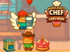 Gêm Minicraft Chef Cake Wars ar-lein