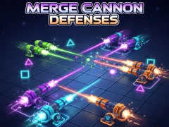 Gêm Merge Cannon Defenses ar-lein