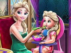 Gêm Ice Queen Toddler Feed ar-lein