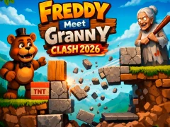 Gêm Freddy Meet Granny Clash 2026 ar-lein