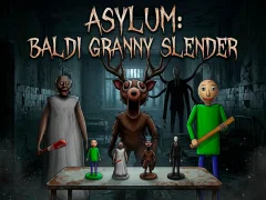 Gêm Asylum: Baldi Granny Slender ar-lein