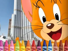 Gêm Tom and Jerry Coloring ar-lein