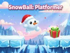 Gêm SnowBall: Platformer ar-lein
