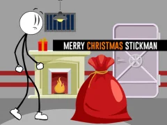 Gêm Merry Christmas Stickman ar-lein