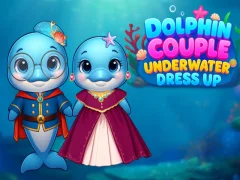 Gêm Dolphin Couple Underwater Dress Up ar-lein