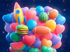 Gêm Merge 3D - Match 3 Balloons ar-lein