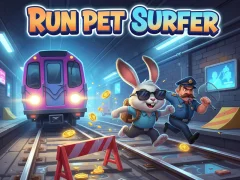 Gêm Run Pet Surfer ar-lein