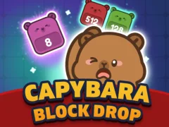 Gêm Capybara Block Drop ar-lein