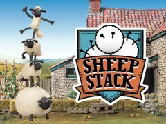 Gêm Shaun The Sheep Sheep Stack ar-lein