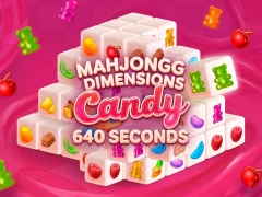 Gêm Mahjongg Dimensions Candy 640 seconds ar-lein