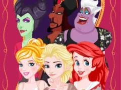 Gêm Princess vs Villain Face Swap ar-lein