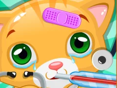 Gêm Little Cat Doctor ar-lein