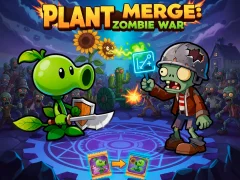 Gêm Plant Merge: Zombie War ar-lein