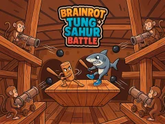 Gêm Brainrot Tung Sahur Battle ar-lein