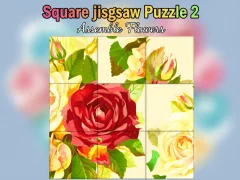 Gêm Square jigsaw Puzzle 2  Assemble Flowers ar-lein