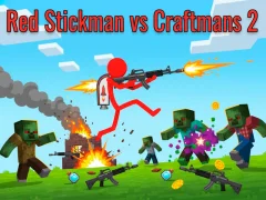 Gêm Red Stickman Vs Craftmans 2 ar-lein
