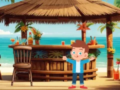 Gêm Lost Island Escape ar-lein