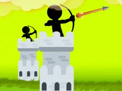 Gêm Stickman Archer Castle ar-lein