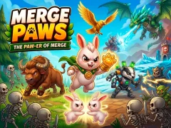 Gêm Merge Paws ar-lein