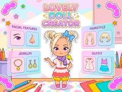 Gêm Lovely Doll Creator ar-lein