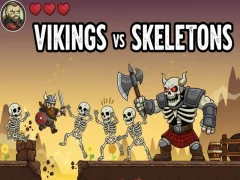 Gêm Vikings Vs Skeletons ar-lein
