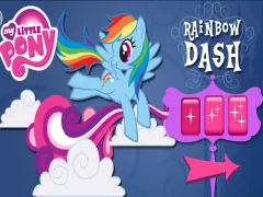 Gêm Rainbow Dash's Cloud Bump ar-lein