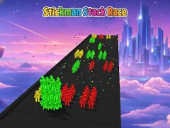 Gêm Stickman Stack Race ar-lein