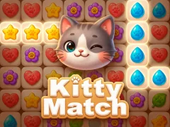 Gêm Kitty Match 3 ar-lein