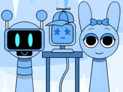 Gêm Huggy Mix Sprunki Music Box ar-lein